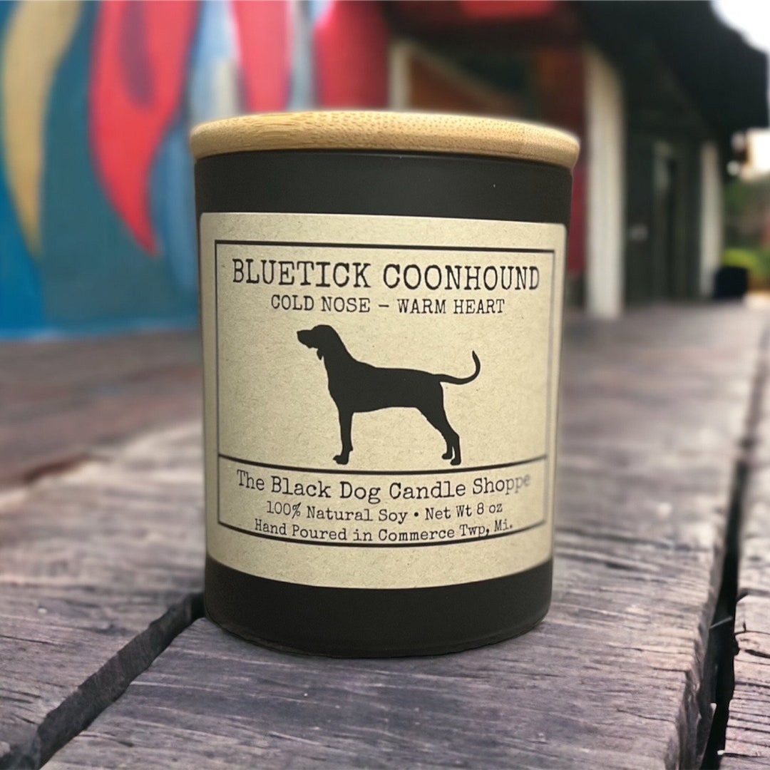Bluetick Coonhound, Dog Themed Candle, Dog Breed Candle, Soy Candle