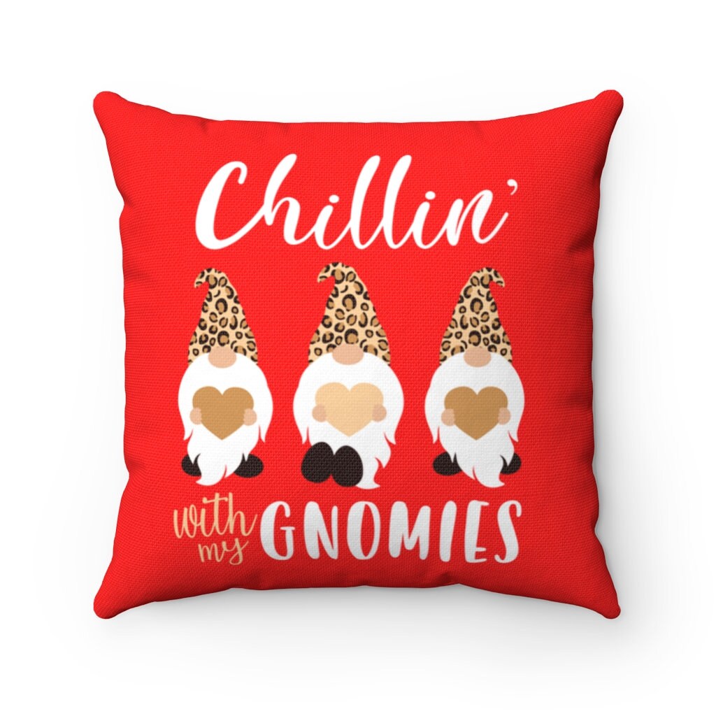 Valentine Gnomes Pillow Valentines Day Gifts Woman Gnomes Etsy