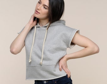 Short Sleeves Hoodie - Etsy
