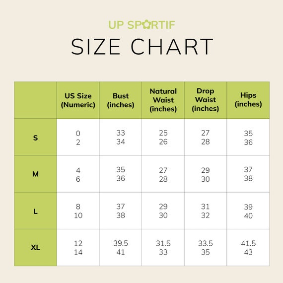 Size Chart - Lounge Joggers