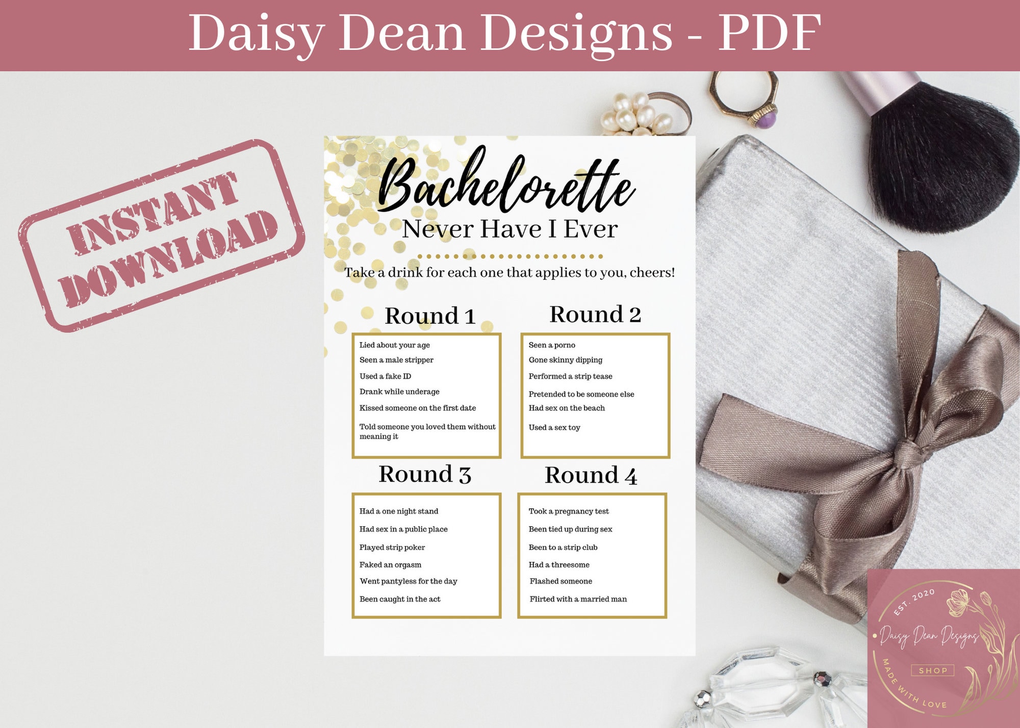 Printable Never Have - Etsy