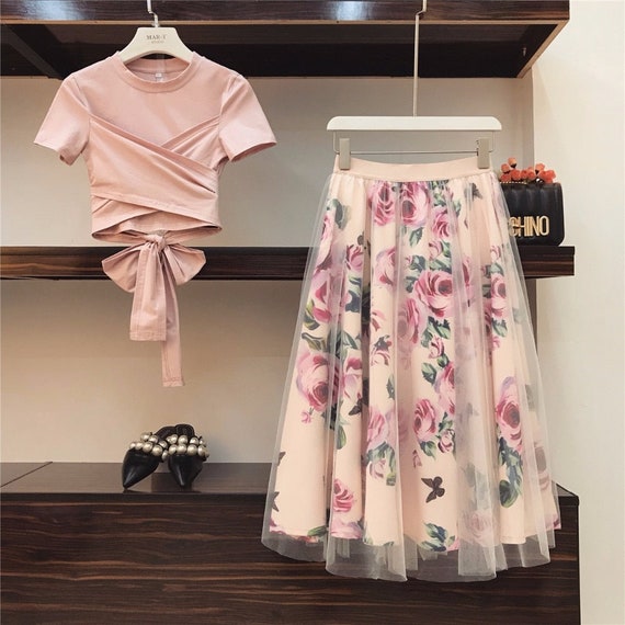 tops and skirts sets