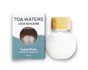 Bomba de baño líquida Crystal Winds - Lavanda y tilo - TOA Waters - 50 ml