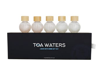 Organic Vegan Liquid Bath Bomb Gift Set – Botanical Scents - 5 included: 50 ml/each