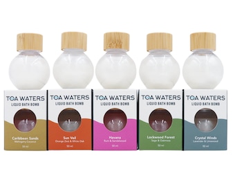 Forest to Shore Liquid Bath Bomb Collection - TOA Waters - 5 Pack - 50 ml/each