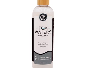 Crystal Winds Bubble Bath - Lavender and Limewood - TOA Waters - 12 oz