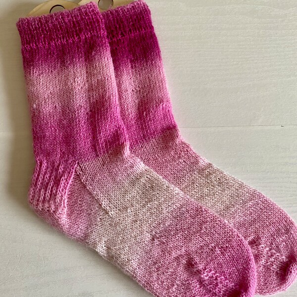 Adults Unisex Socks, Hand Knitted, Comfortable, Cosy, No uncomfortable seam over your toes.