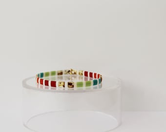 Tuscon | Tila Stretch Bracelet | Stretch Bracelet | Stackable Bracelet | Minimalist Bracelet