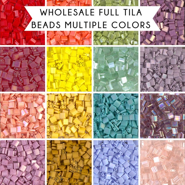 Miyuki Tila Beads | Full Tila Beads | Wholesale Tila Beads | Tile Beads | Bulk Miyuki Beads