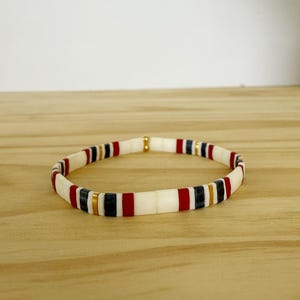 Liberty  | Handmade Tila Bead Stretch Bracelet | Stretch Bracelet | Stackable Stretch Tile Bracelet | Minimalist Handmade Jewelry