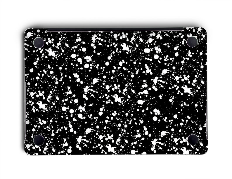 MacBook Skin White Dots Abstract Vinyl Decal MacBook 11 13 15 inch MacBook Retina MacBook Pro Mac Sticker Gift Vinyl Wrap