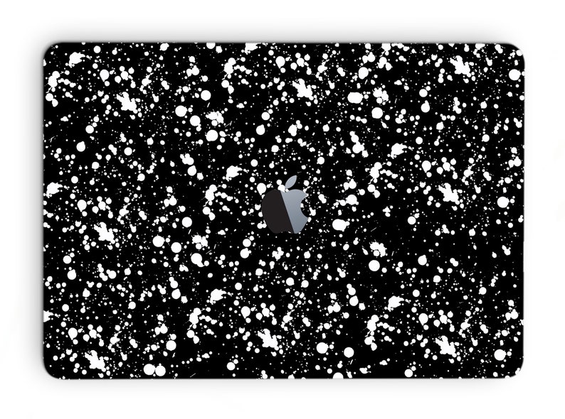 MacBook Skin White Dots Abstract Vinyl Decal MacBook 11 13 15 inch MacBook Retina MacBook Pro Mac Sticker Gift Vinyl Wrap