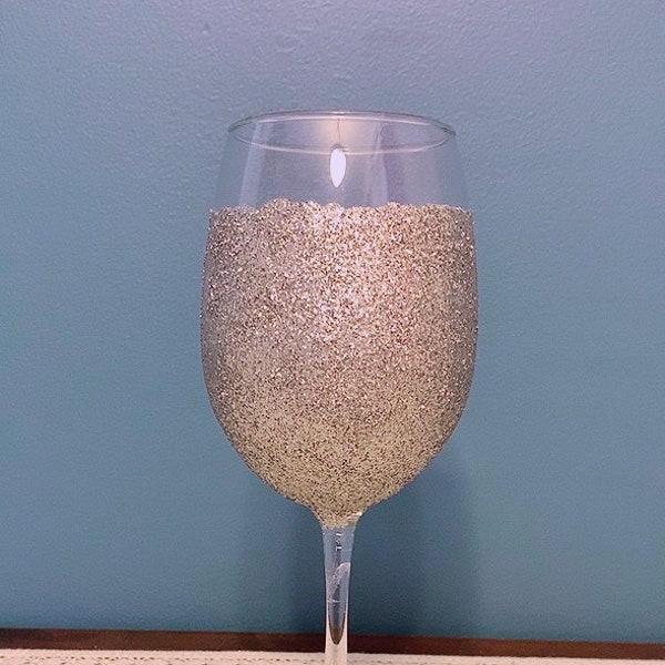 Wine Glass Candle Etsy