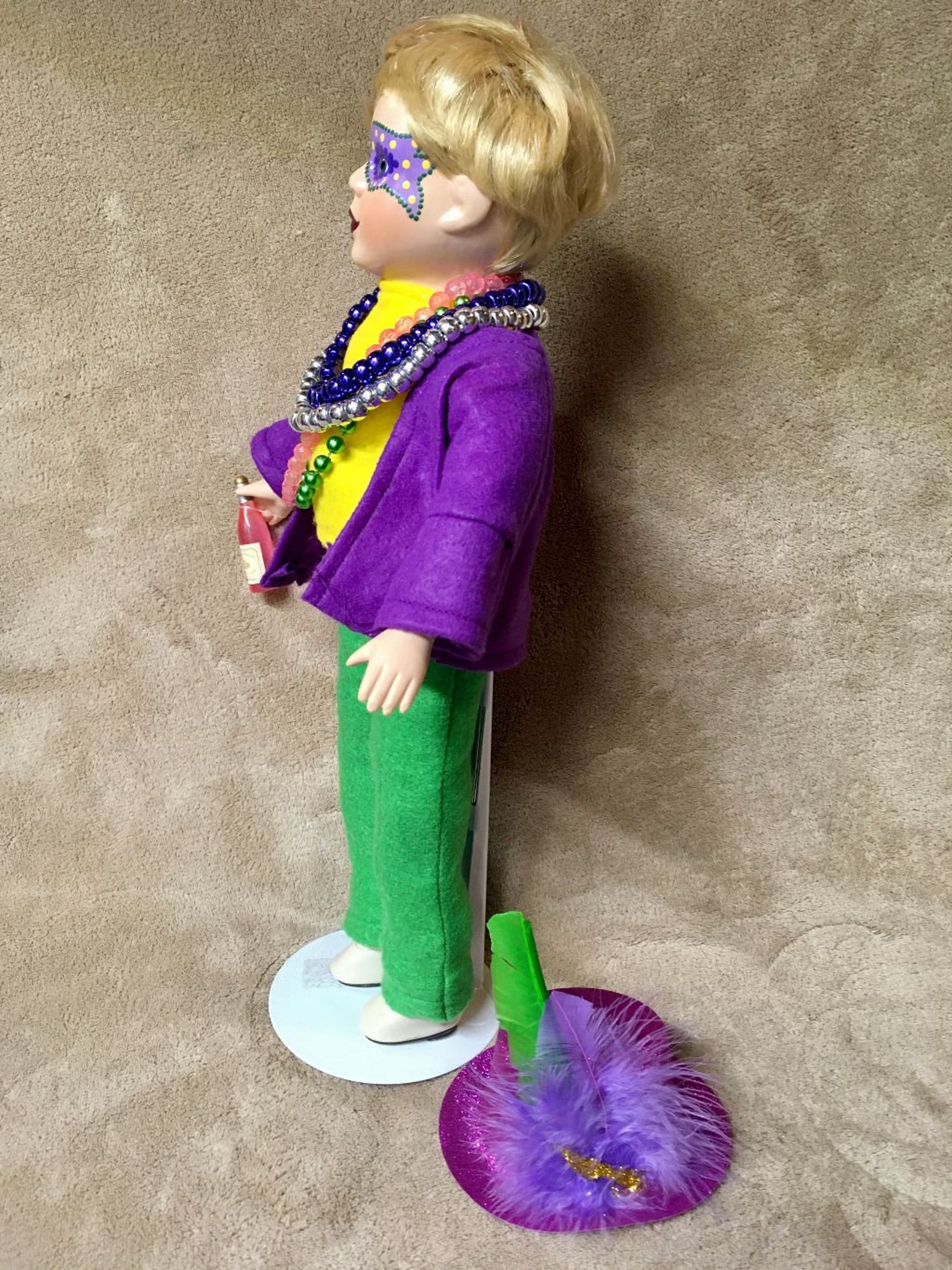 porcelain mardi gras doll for sale