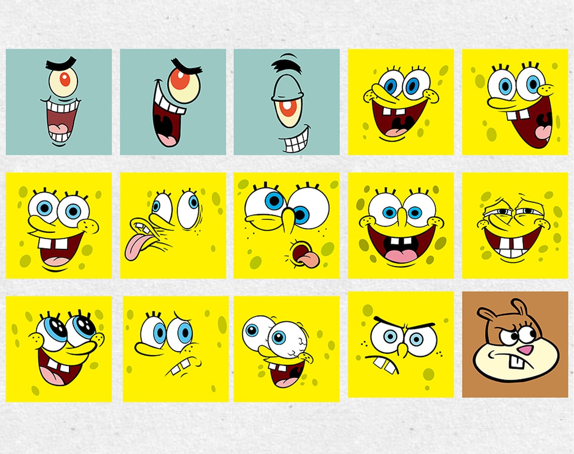 Spongebob Svg Bundle Spongebob Png Spongebob Birthday Svg | Etsy