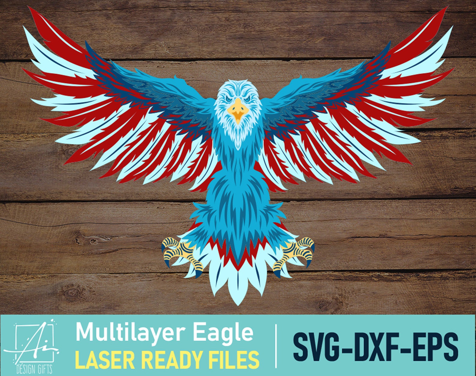 3D Multilayer Eagle Mandala Svg Home Decor Wall Art SVG DXF | Etsy