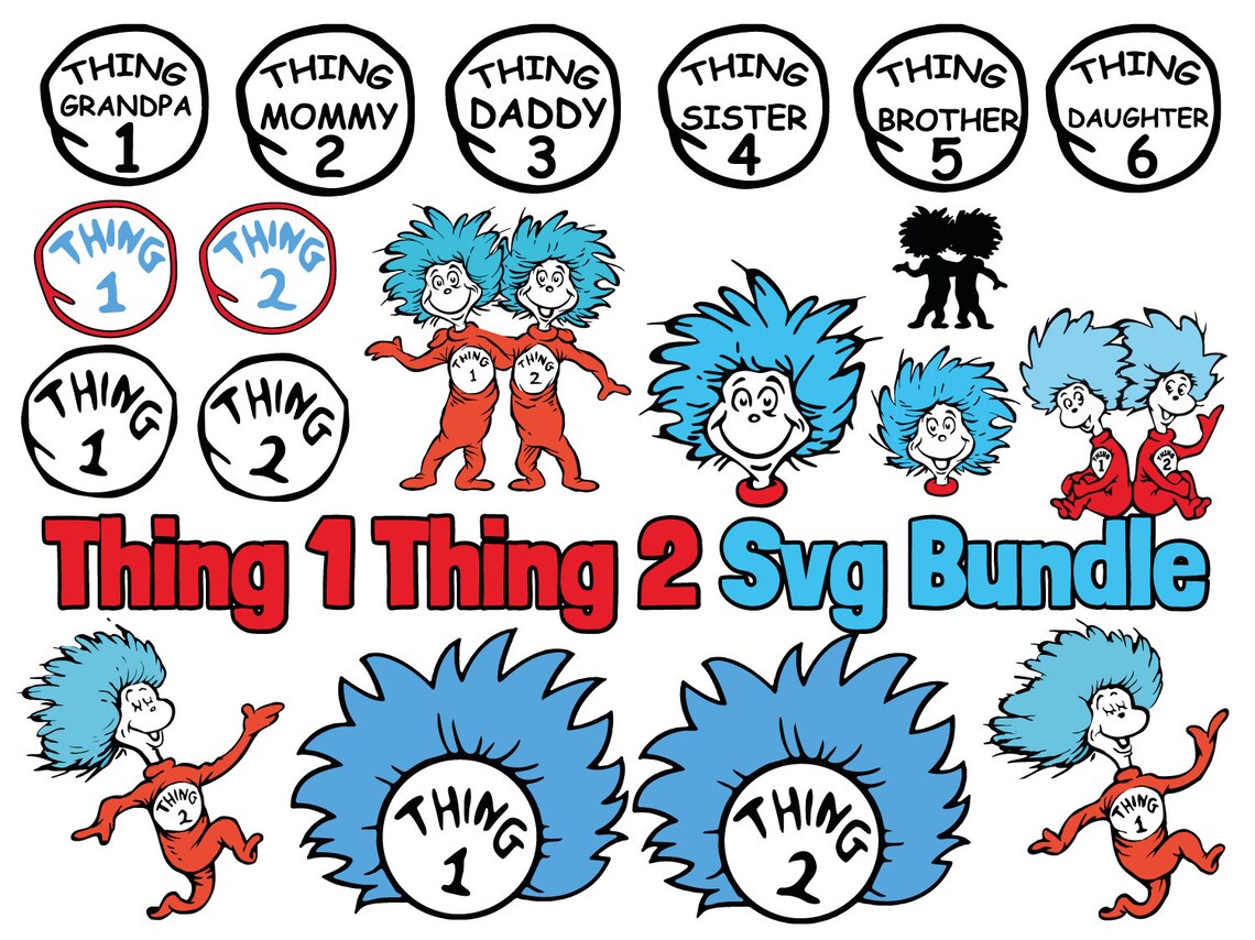 Cosa 1 Cosa 2 Svg Bundle Cosa 1 Cosa 2 svg Cricut Archivo de | Etsy