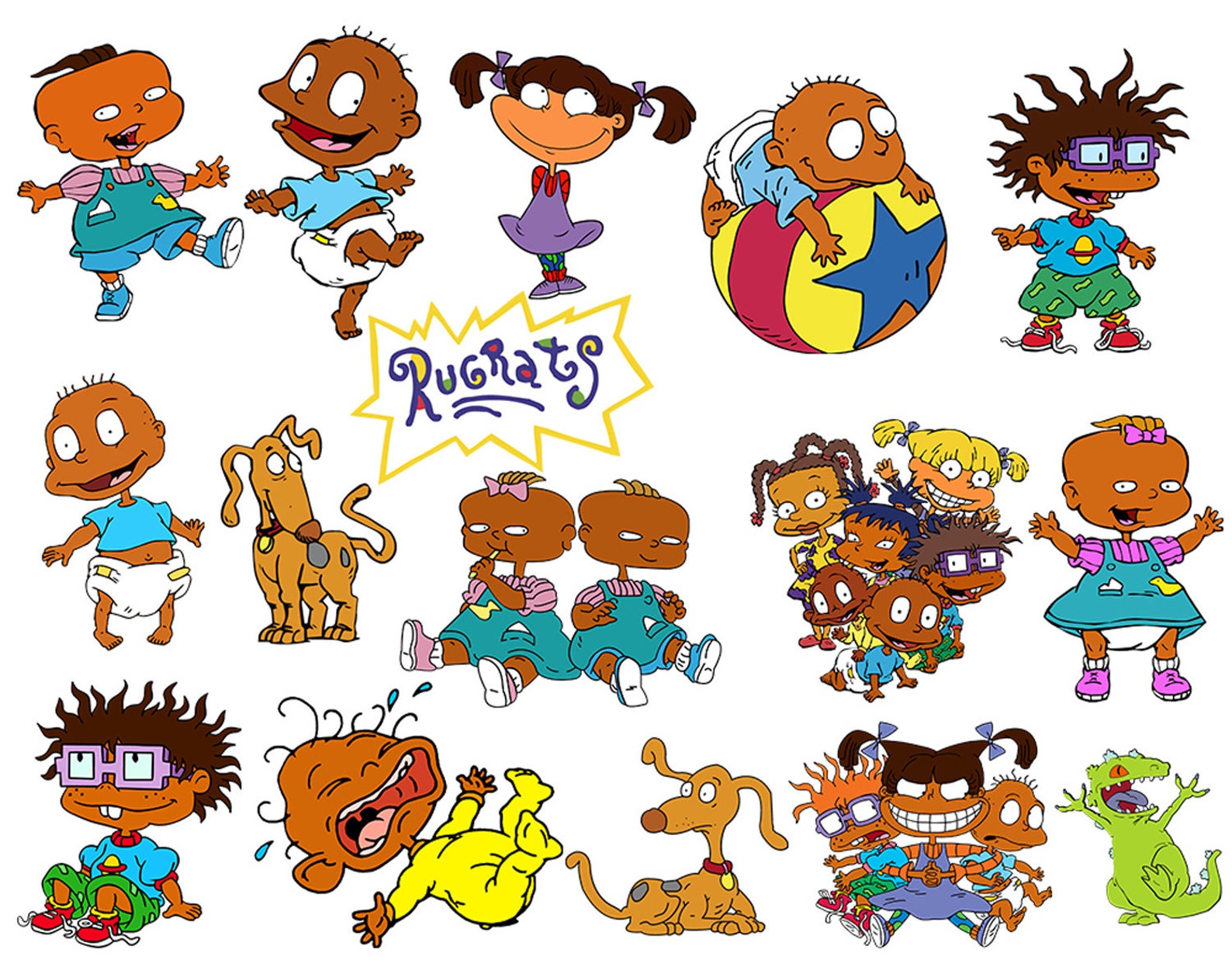 Download 32 African American Rugrats Svg African Rugrats Clipart | Etsy