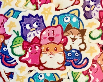 Animal Friends clear sticker