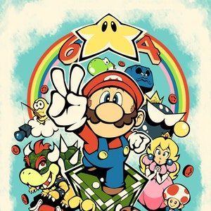 Super Mario 64 [11x14 print]