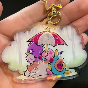 Kirby and Animal Friends Acrylic Keychain