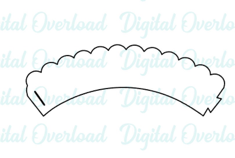 Cupcake Wrapper SVG Etsy