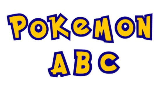 Pokemon Inspired Alphabet Letters Layered SVG and PNG | Etsy