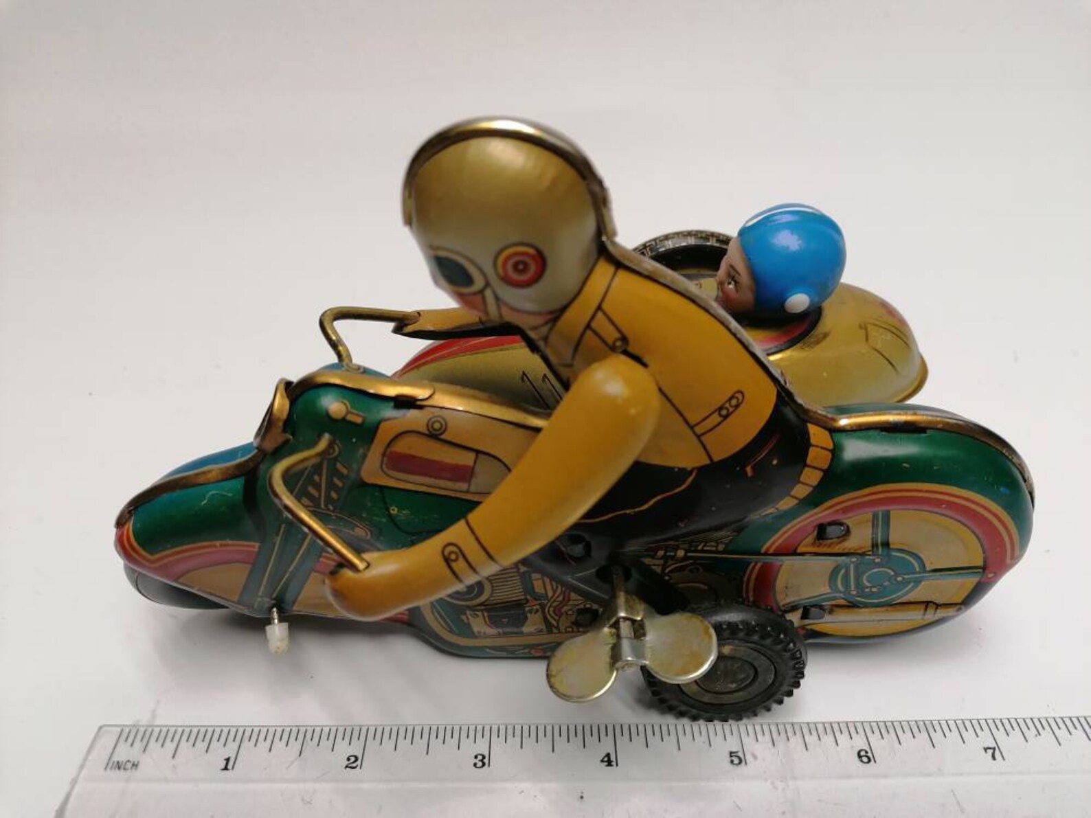 Wind Up Motorcycle Reproduction Toy Nursery Decor Vintage Etsy