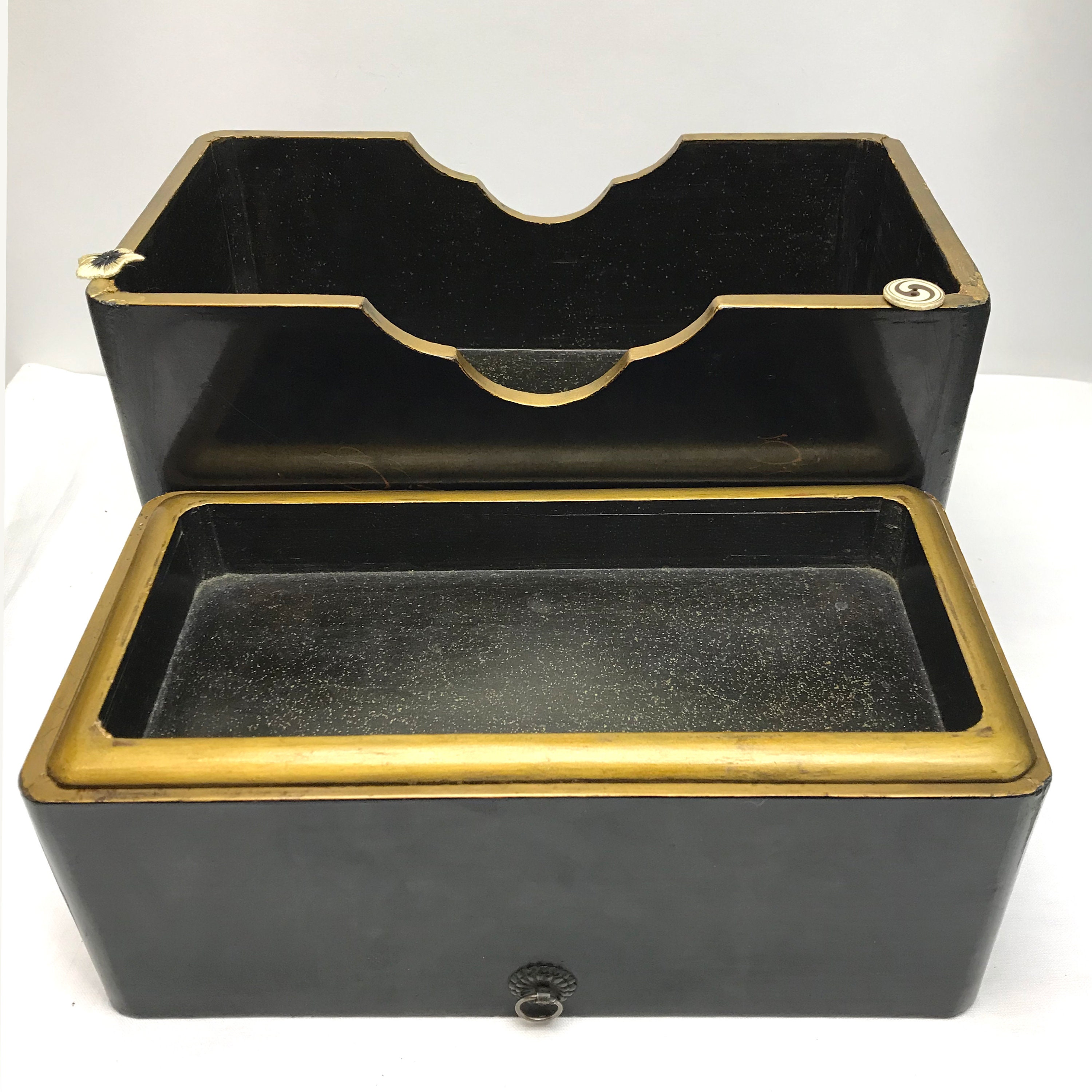 Antique Document Box With Insert Tray RESTORED Vintage Box Etsy Canada