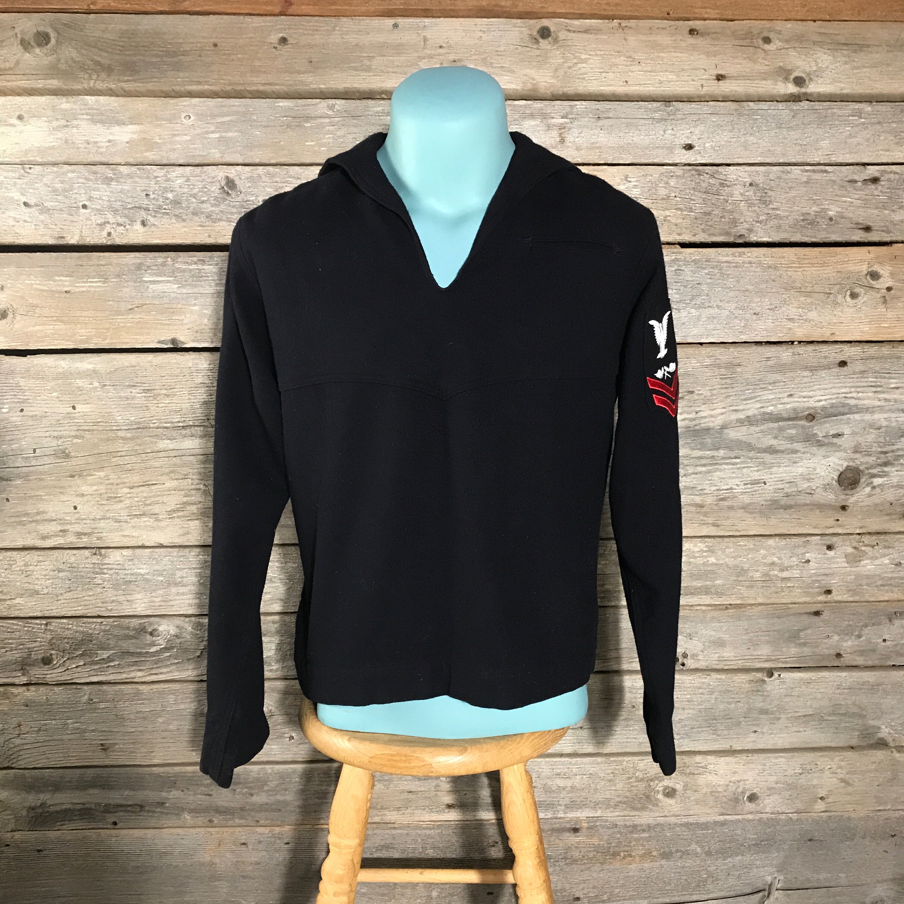 Vintage Sailor Wool Sweater - Etsy Vintage Sailor Wool Sweater - Etsy