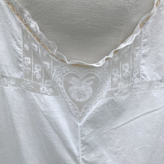 Antique Lace Camisole Onesie, Victorian Undergarm… - image 4