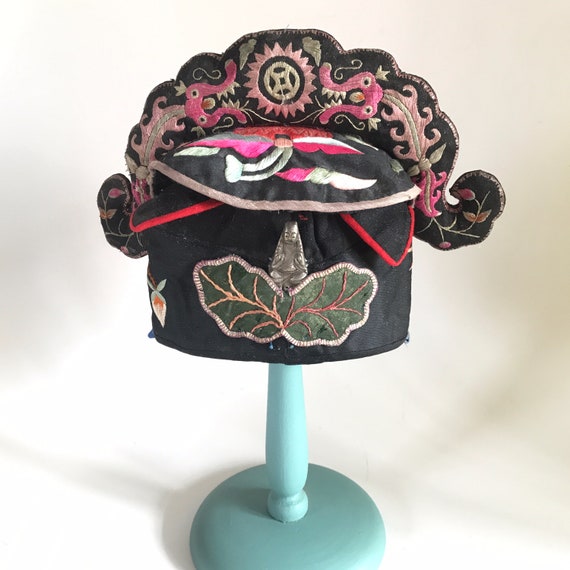 Chinese Silk Embroidered Child’s Hat, Baby Cap - image 2