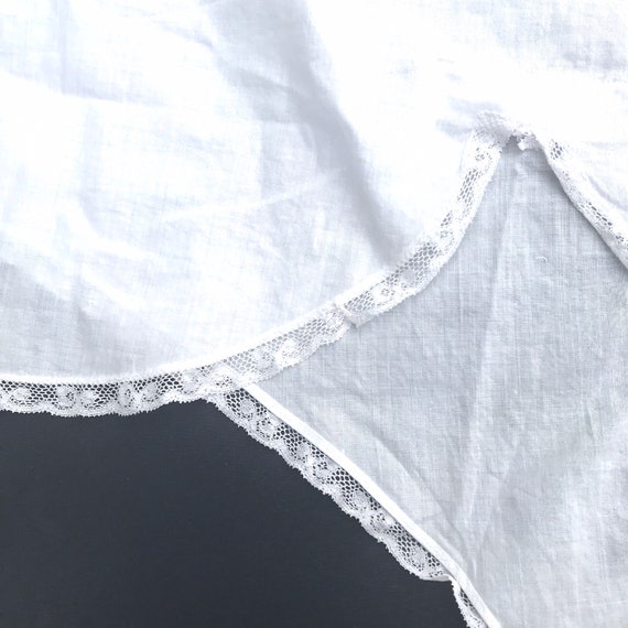 Antique Lace Camisole Onesie, Victorian Undergarm… - image 8