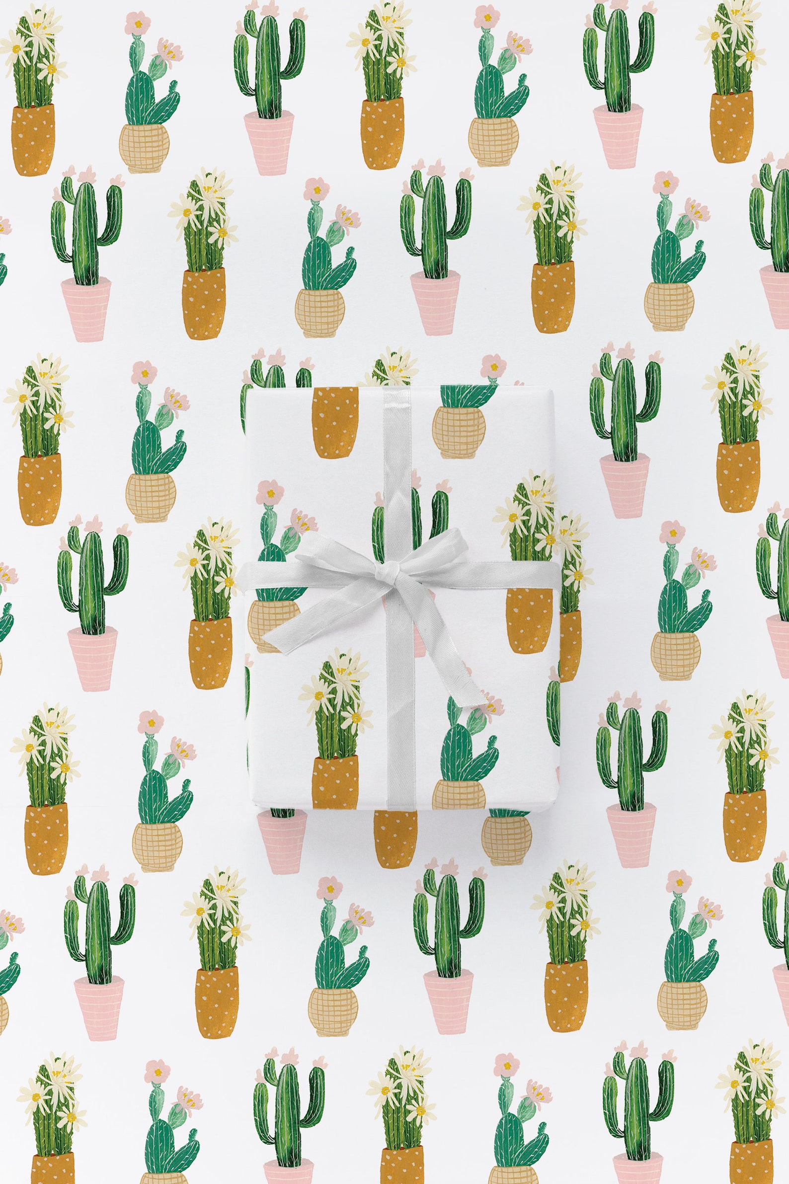 Cactus Wrapping paper gift wrap cactus gift wrap tropical | Etsy