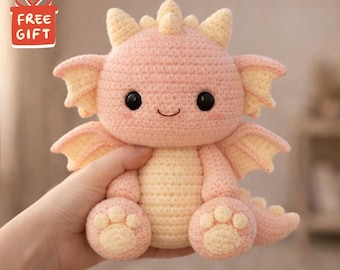 Baby Dragon Crochet Pattern book , Amigurumi Plushie Pattern, Fantasy Nursery , DIY Gift English PDF Digital download