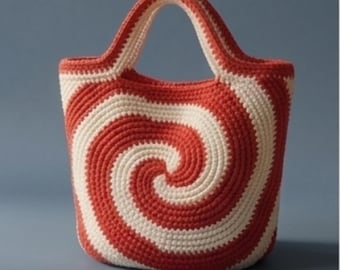 Crochet Tote Bag Pattern PDF, Easy Market Bag Crochet Pattern, Beginner Crochet Handbag Tutorial, Digital Download