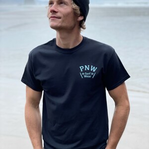 PNW Surfboard Shirt, Pacific Northwest Shirt, Surf Tee, PNW Shirt