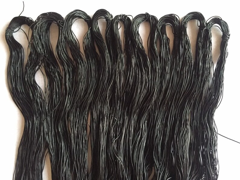 Afro African Black Rubber Hair Thread Vinyl Tubes Braiding Etsy