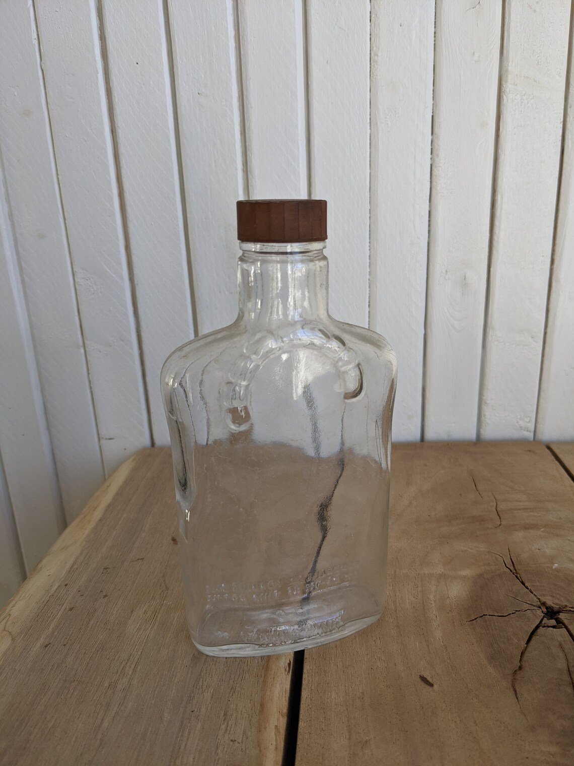 Vintage Embossed Liquor Bottle Etsy