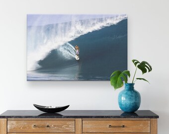 Vintage Photo of Surfer Andy Irons Surfing in the Pipeline Masters Surf  Contest in Hawaii. Digital Download, Printable Photo Art