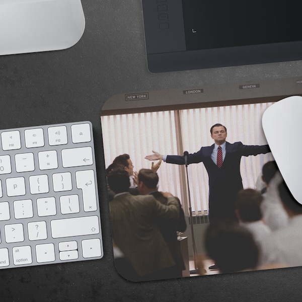 Wolf Of Wall Street - I'm Not Fucking Leaving Mouse Pad — Leonardo DiCaprio Mouse Pad - Wolf Of Wall Street Mouse Pad - Jordan Belfort