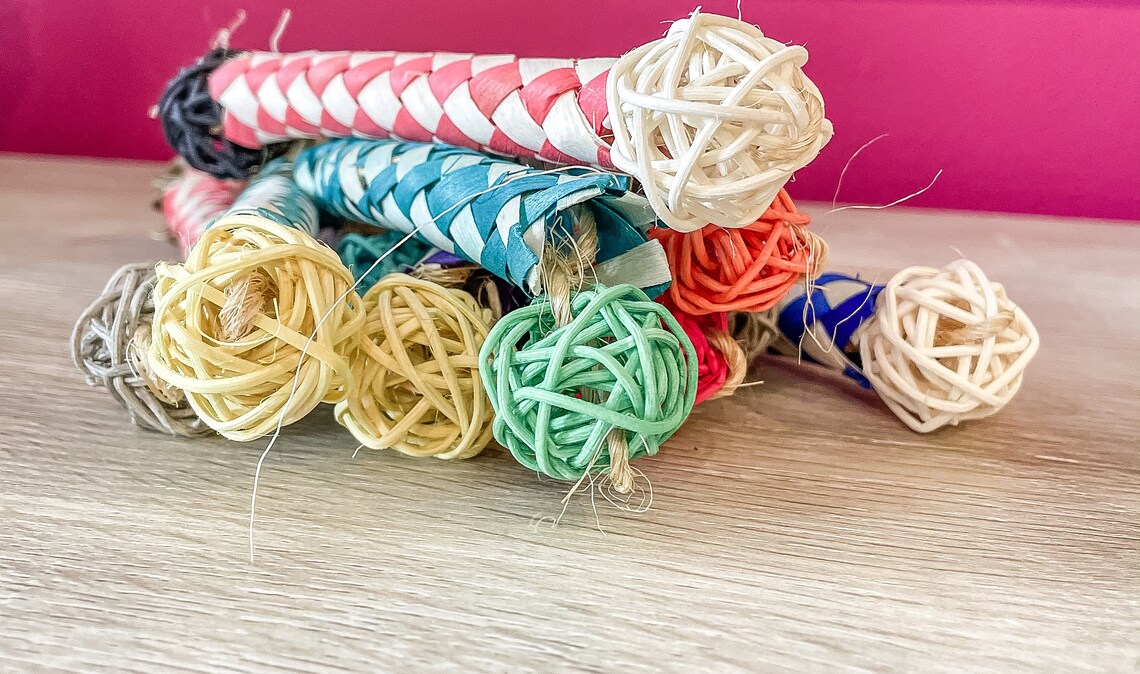 Safe Natural Chew Toy Bunny Rabbit Small Animal Bamboo Chew Etsy