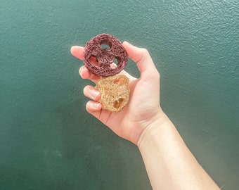 Juguetes masticables de lufa con sabor, paquete de juguetes masticables para conejitos, juguete masticable natural seguro para conejitos, caja de juguetes para conejitos, juguete masticable para hámsteres