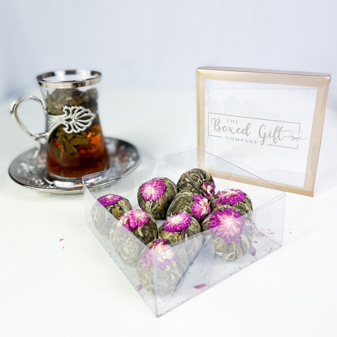 Gift set of 6 luxury Turkish teas dried teas jasmine tea