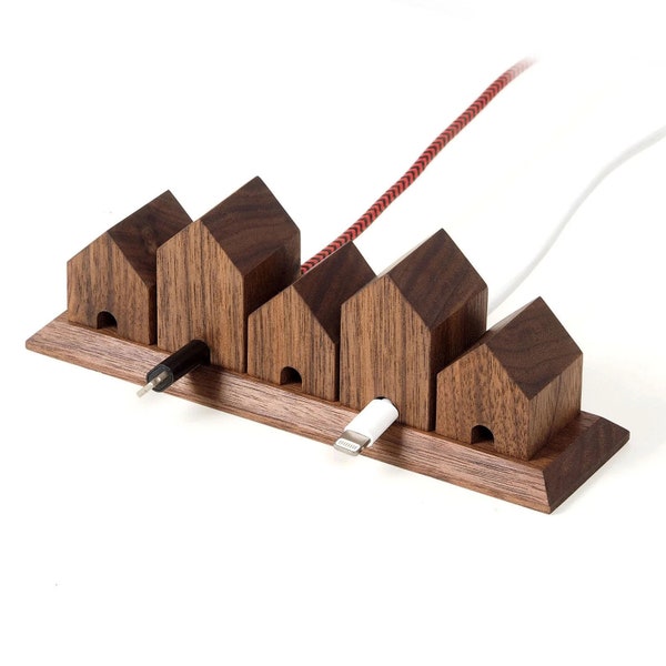 Cord Organizer, Cable Organizers USB Cable Holder Wire Organizer Cord Clips, 5 Slots Cord Holder for Home and Office
