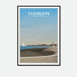 Cleveleys Seafront Illustration | Art | Print | various sizes