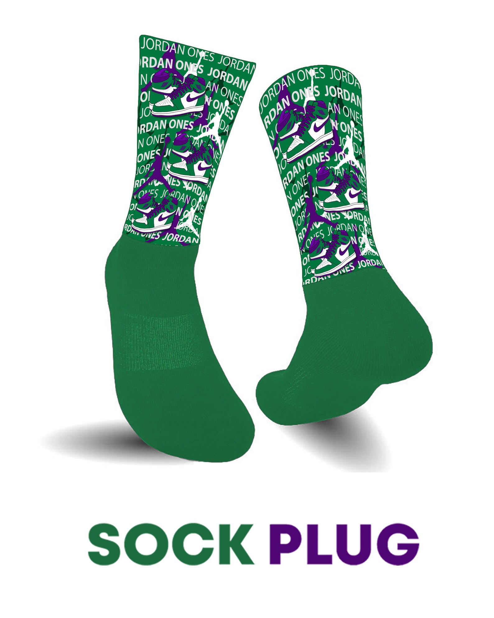 Jordan 1 Athletic sock Template design Etsy