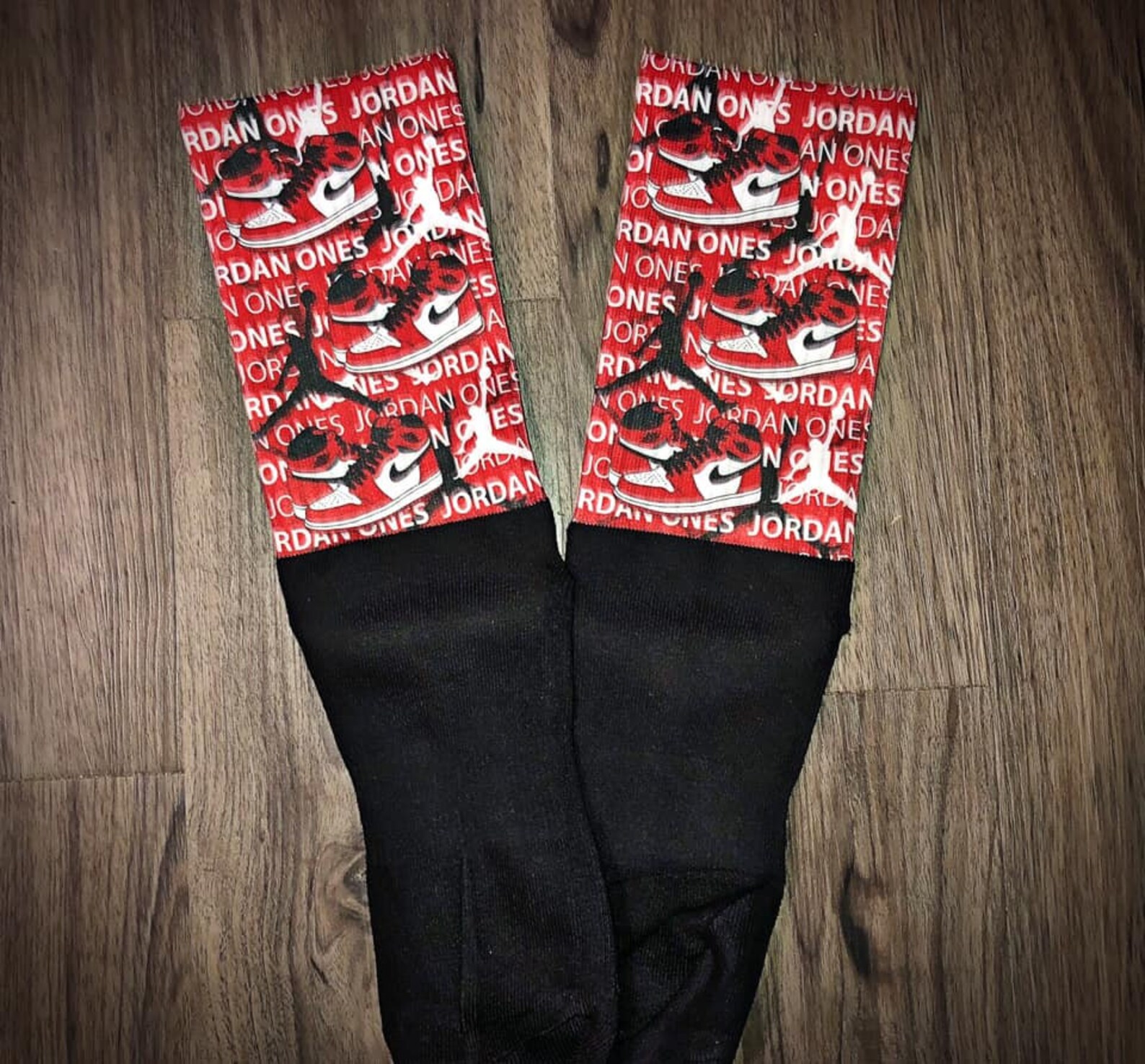 Jordan 1 Athletic sock Template design Etsy