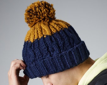 mens large bobble hats