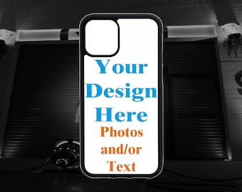 Personalised Phone Case for iPhone and Samsung, Custom Design on a Stylish Rubber Case with Metal Backing, Quality and Durable Protection